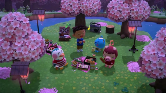 Temporada de flores de cerezo en Animal Crossing: New Horizons